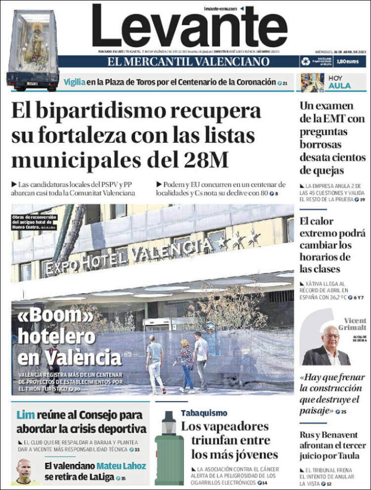 Portada de Levante (España)