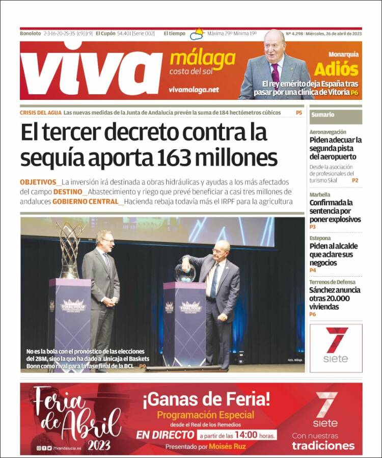 Portada de Viva Málaga (España)