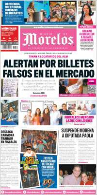 Portada de Diario de Morelos (México)