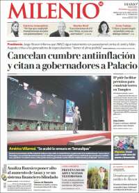 Portada de Milenio - Tamaulipas (México)