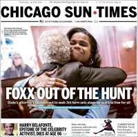 Portada de Chicago Sun-Times (USA)