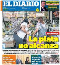 Portada de El Diario NY (USA)