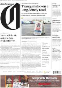 Portada de The Oregonian (USA)