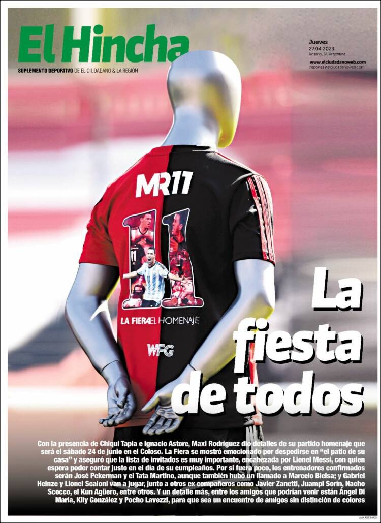 Portada de El Hincha (Argentina)