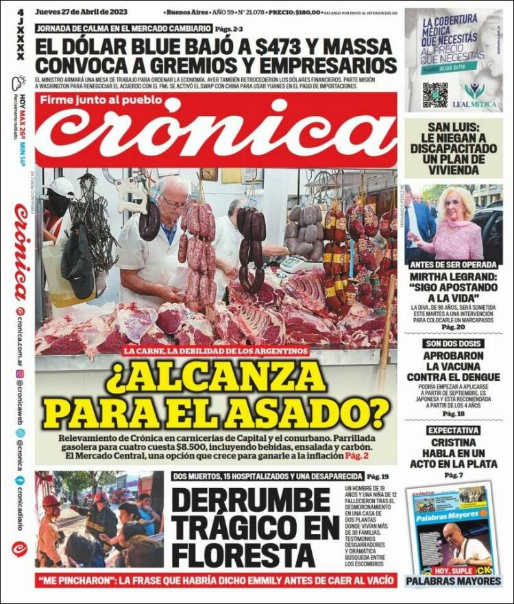 Portada de La Voz del Chaco (Argentina)