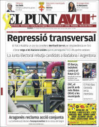 Portada de El Punt Avui (España)