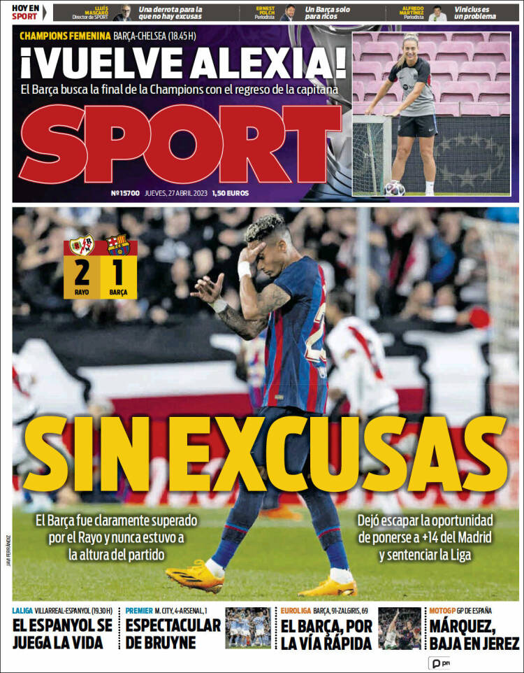 Portada de Sport (España)