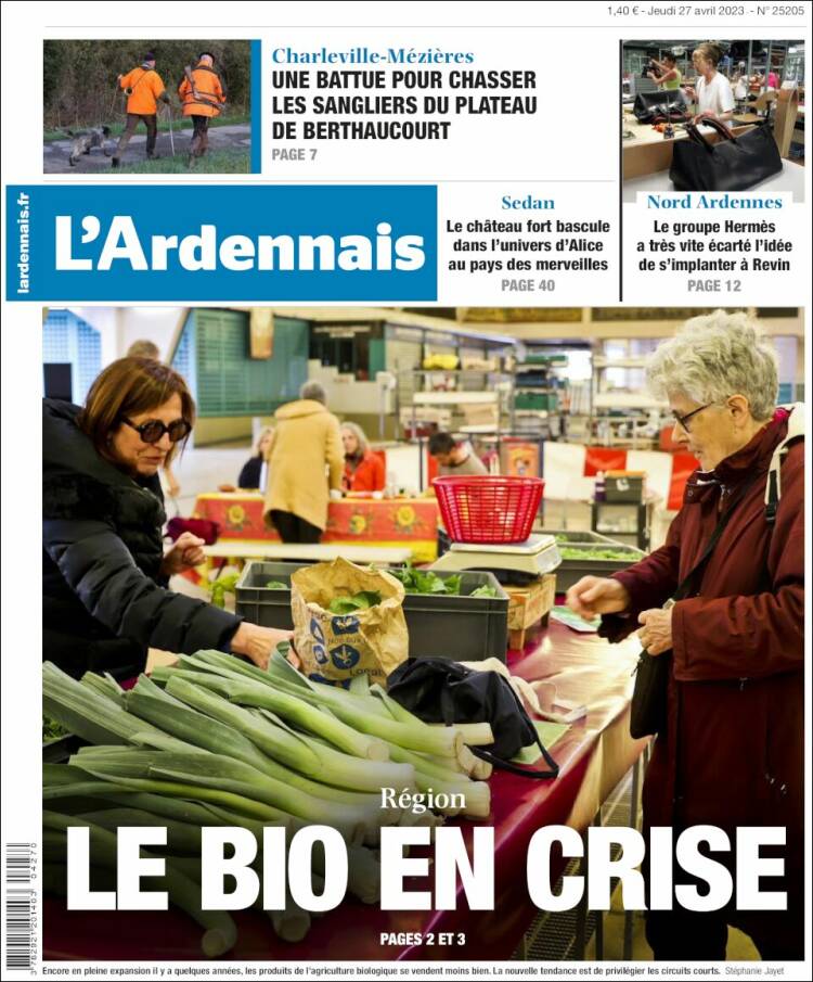 Portada de L'Ardenais (France)