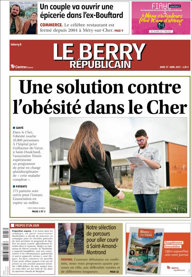 Portada de Berry Republicain (France)