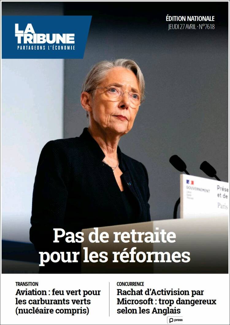 Portada de La Tribune (France)