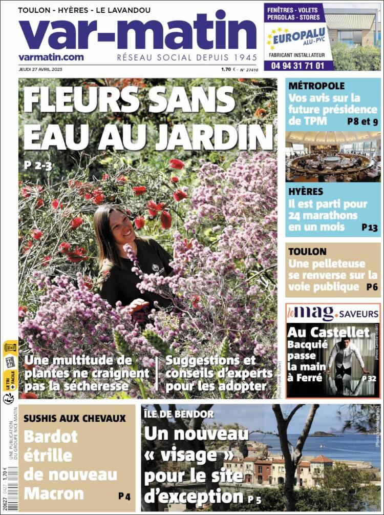 Portada de Var-Matin (France)