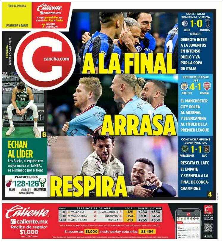 Portada de Cancha (México)