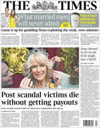 Portada de The Times (Reino Unido)