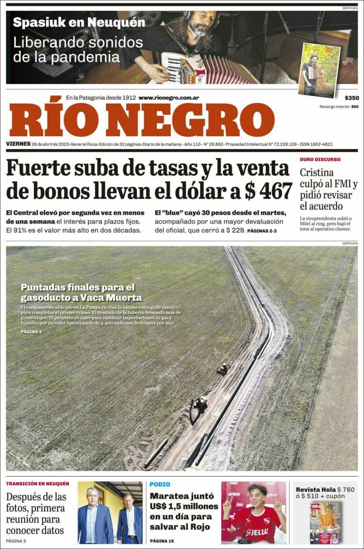 Portada de Rio Negro (Argentina)