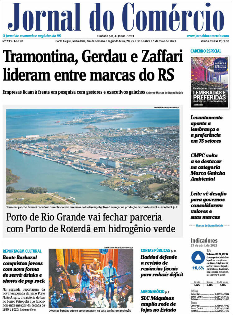 Portada de Jornal do Comércio (Brasil)