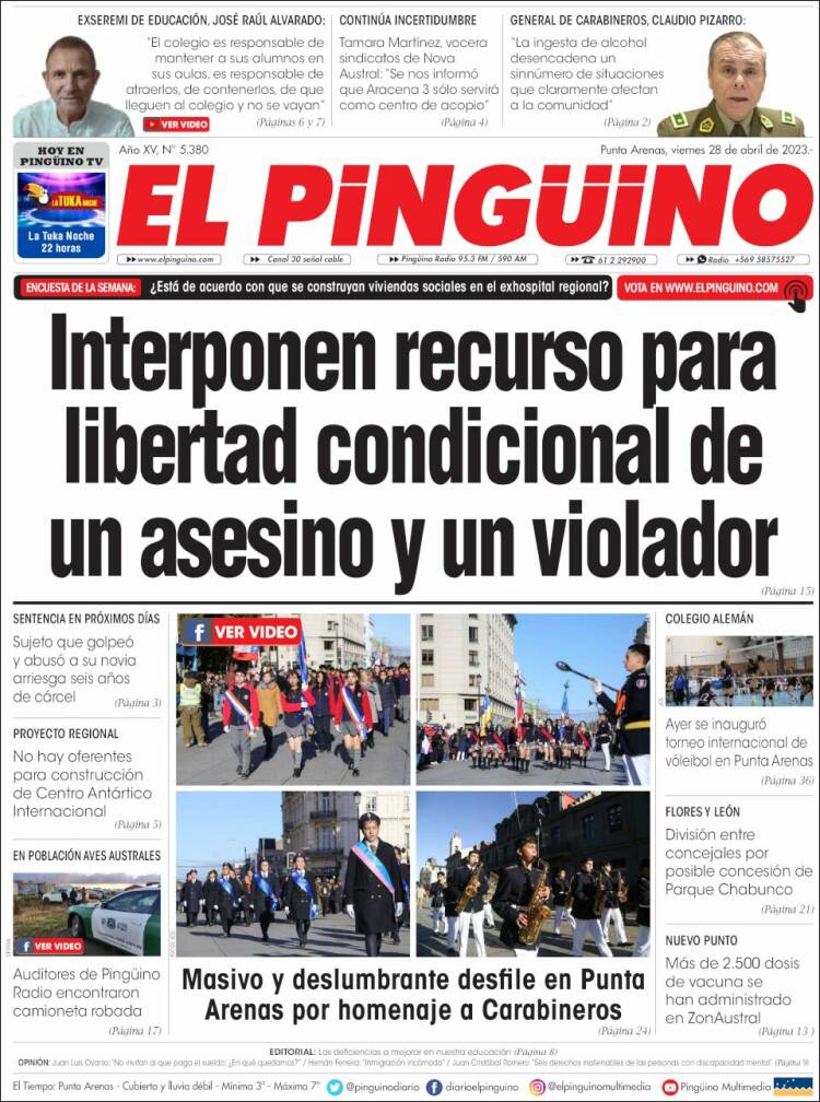 Portada de El Pingüino (Chile)