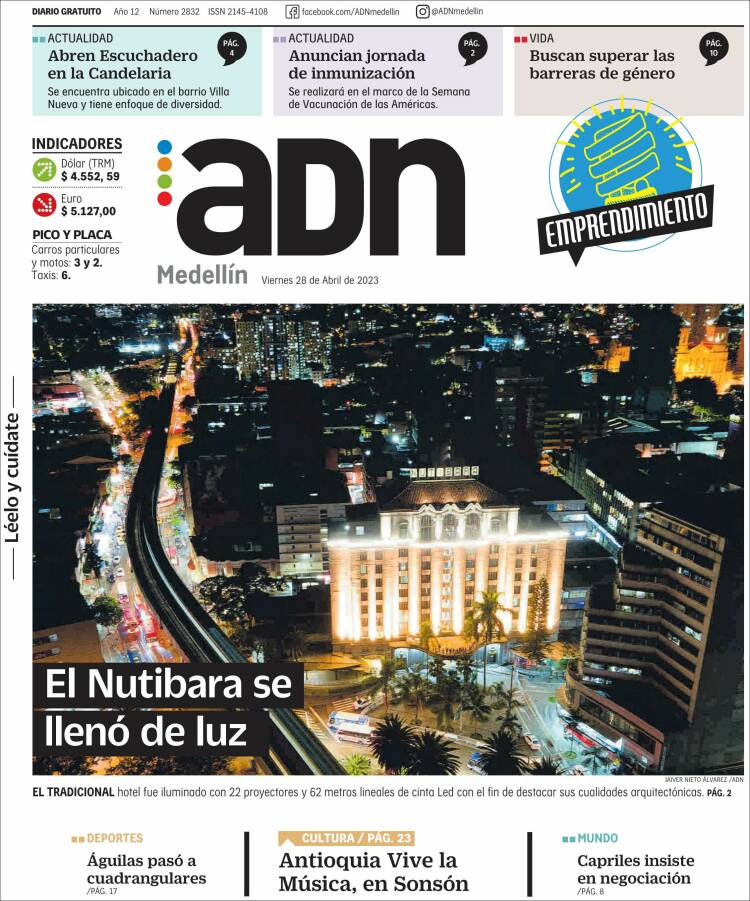 Portada de ADN - Medellín (Colombia)