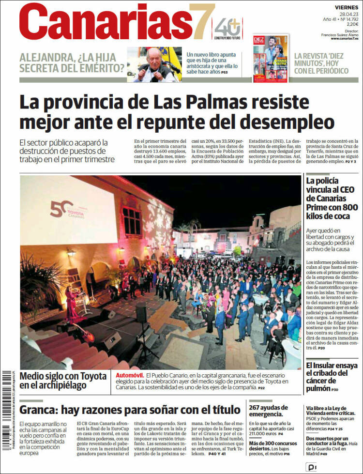 Portada de Canarias 7 (Espa&ntilde;a)