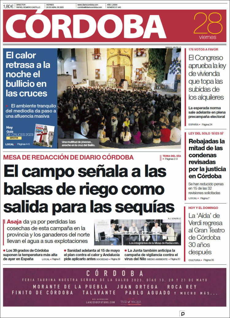 Portada de Diario de Córdoba (Espa&ntilde;a)