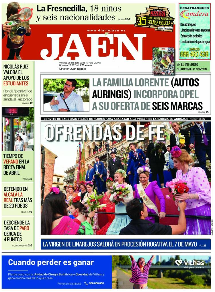 Portada de Diario Jaén (Espa&ntilde;a)