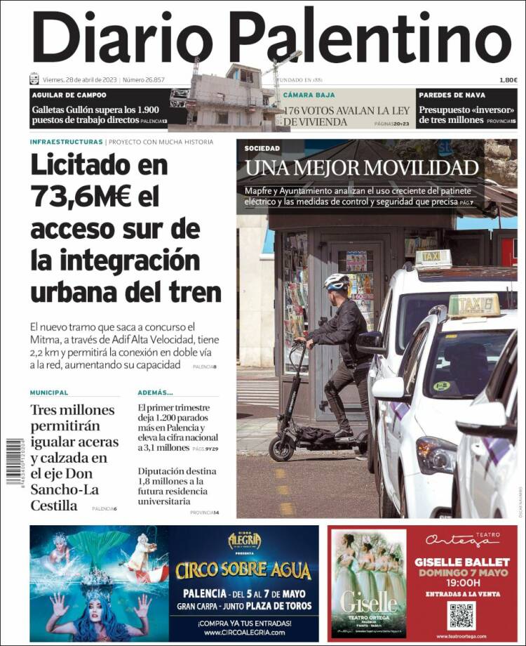 Portada de Diario Palentino (Espa&ntilde;a)