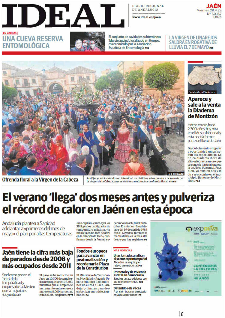 Portada de El Ideal de Jaén (Espa&ntilde;a)