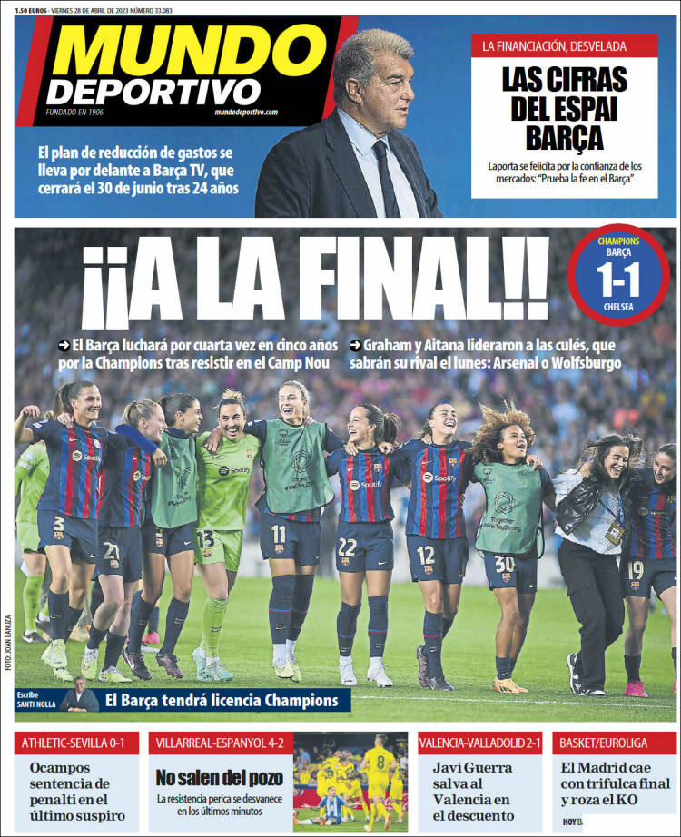 Portada de El Mundo Deportivo (Espa&ntilde;a)