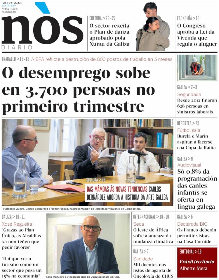 Portada de Nòs Diario (Espa&ntilde;a)