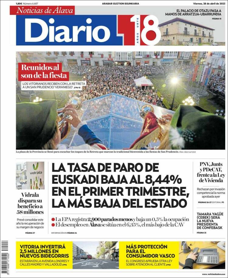 Portada de Noticias de Álava (Espa&ntilde;a)