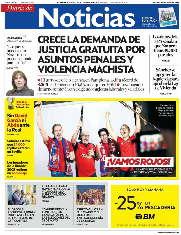 Portada de Noticias de Navarra (Espa&ntilde;a)