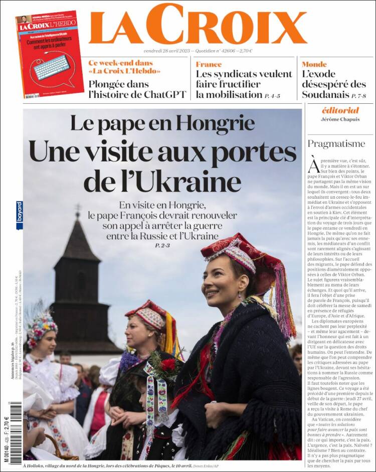 Portada de La Croix (France)