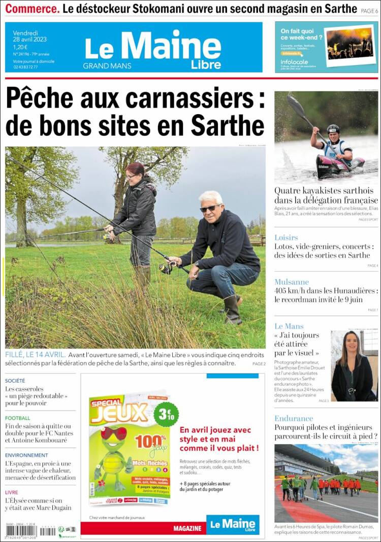 Portada de Le Maine Libre (Francia)