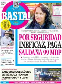 Portada de Diario Basta (México)