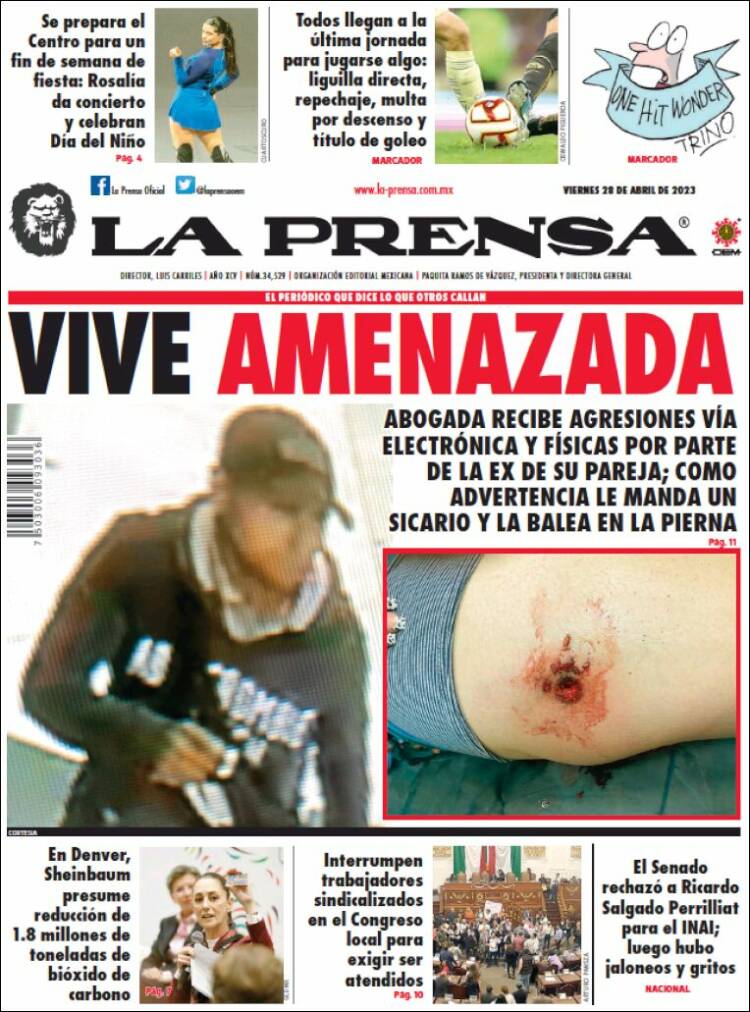 Portada de La Prensa (México)