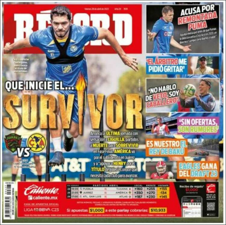 Portada de Record (México)