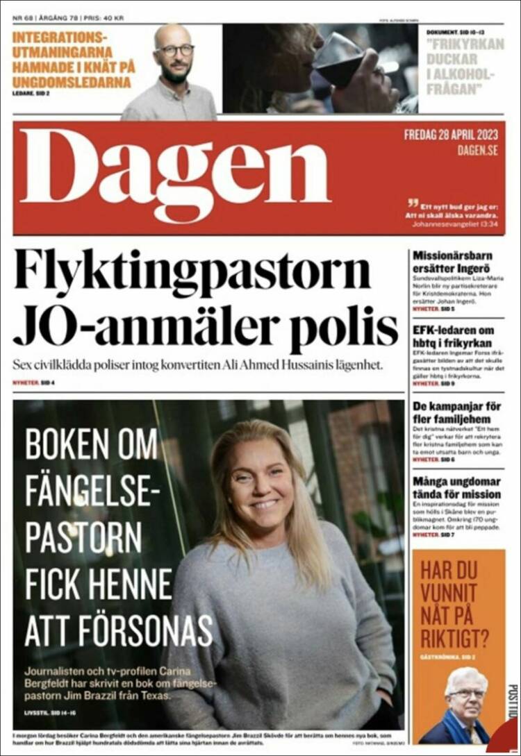 Portada de Dagen (Suecia)