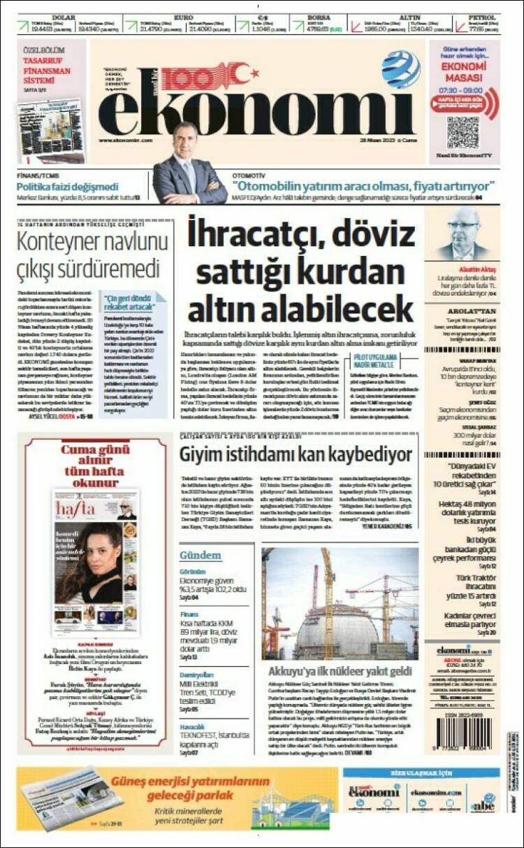 Portada de Dünya (Turqu&iacute;a)