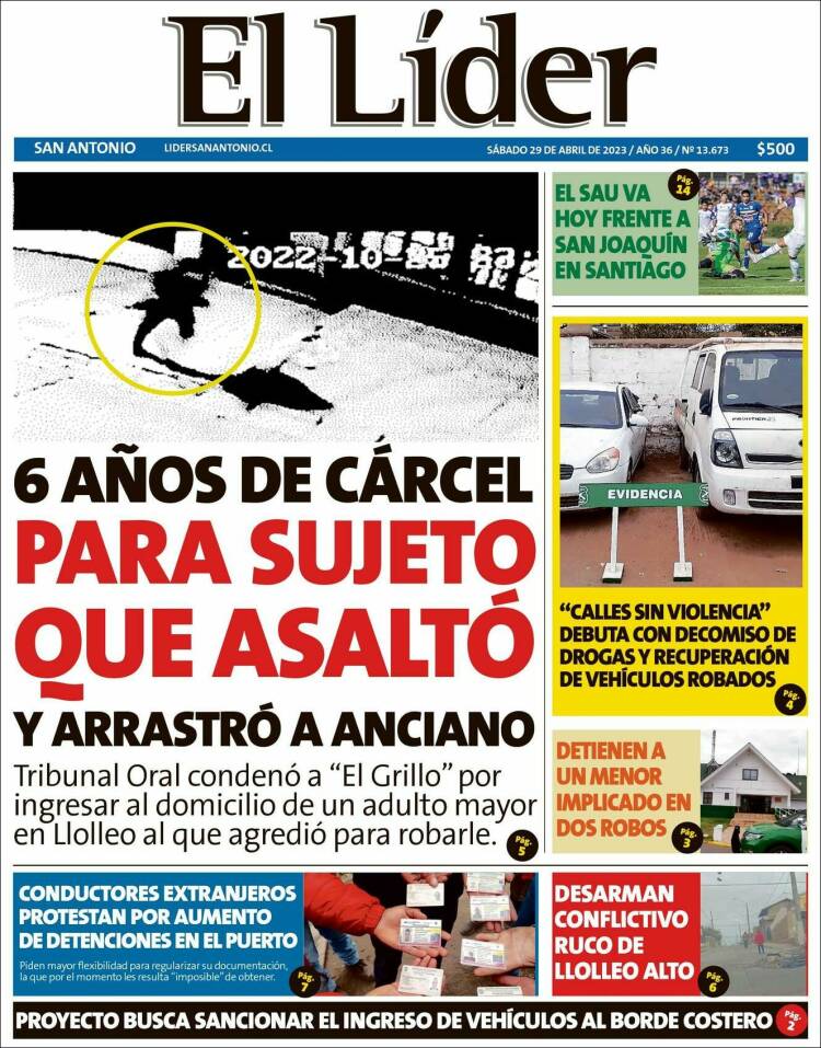 Portada de Lider de San Antonio (Chile)