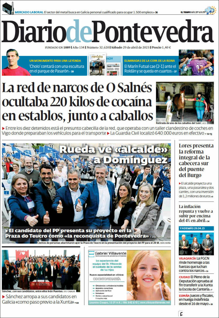 Portada de Diario de Pontevedra (Espa&ntilde;a)