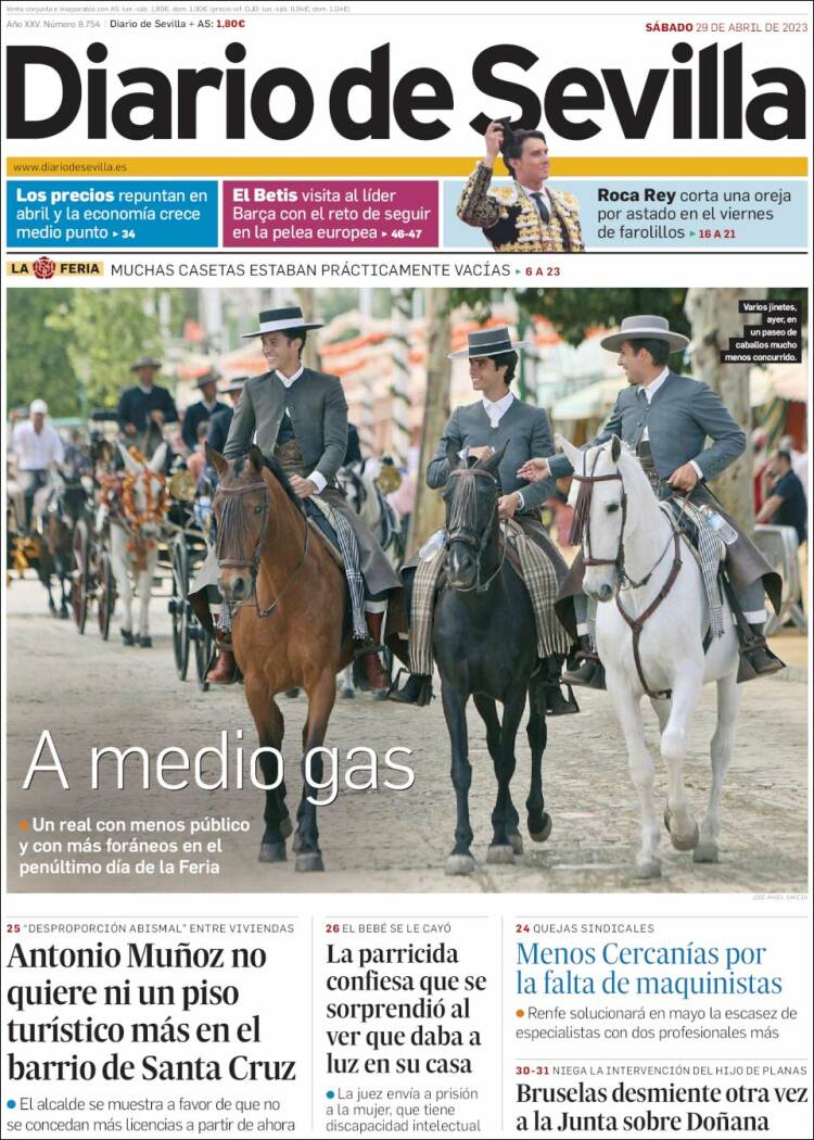 Portada de Diario de Sevilla (Espa&ntilde;a)