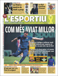Portada de L'Esportiu (Espa&ntilde;a)