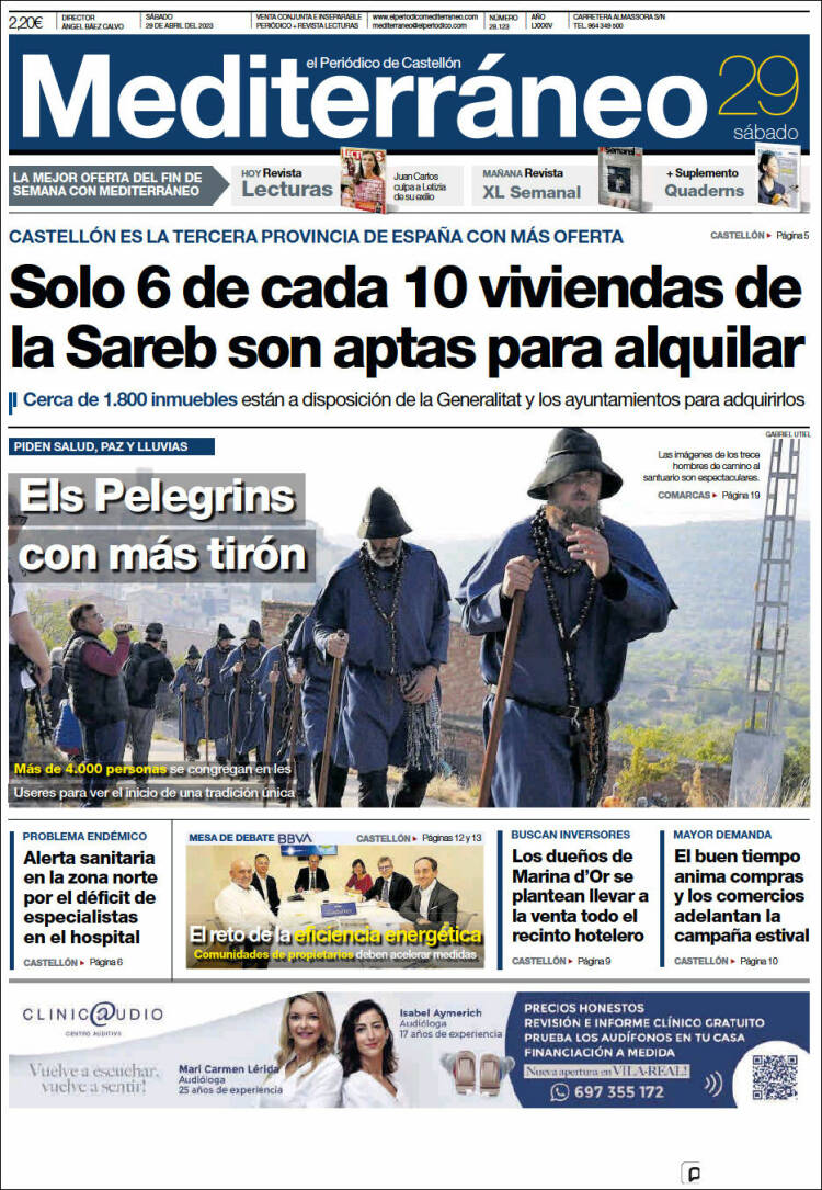 Portada de El Periódico Mediterraneo (Espa&ntilde;a)