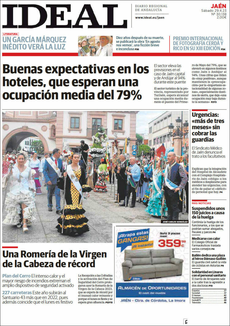 Portada de El Ideal de Jaén (Espa&ntilde;a)