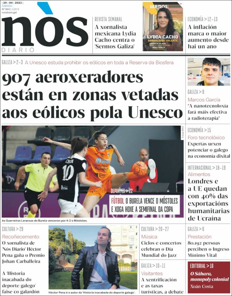 Portada de Nòs Diario (Espa&ntilde;a)