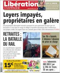 Portada de Libération Champagne (Francia)