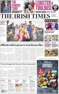 Portada de Irish Times (Irlanda)