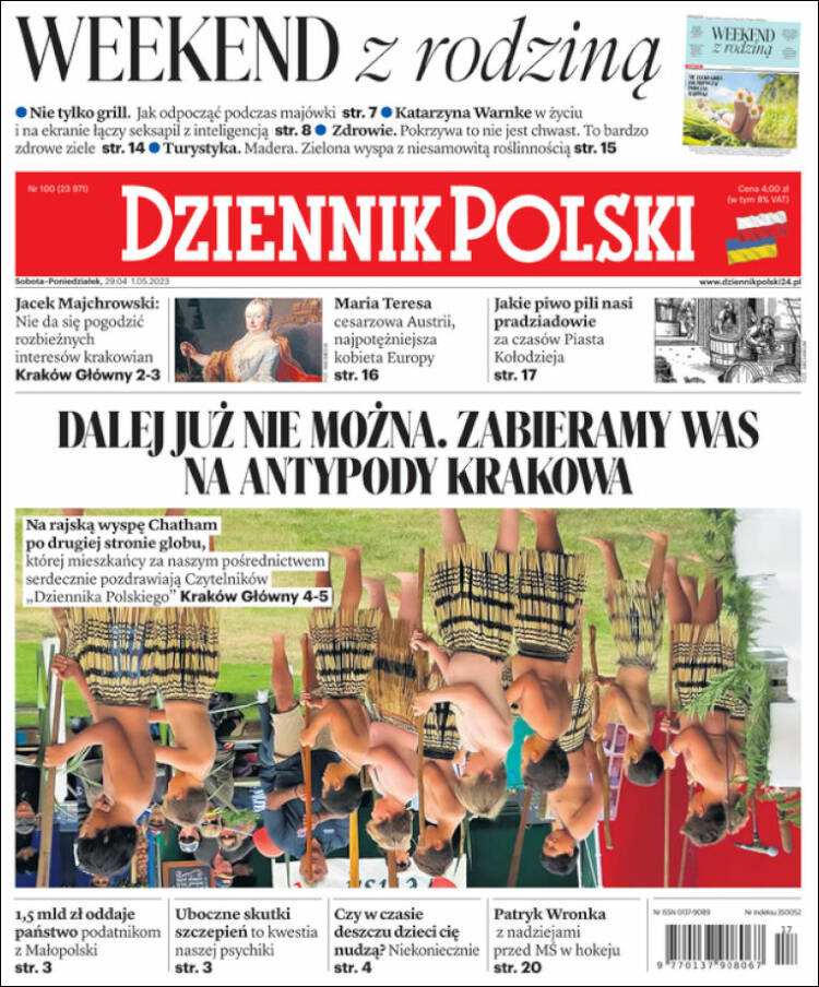 Portada de Dziennik (Polonia)