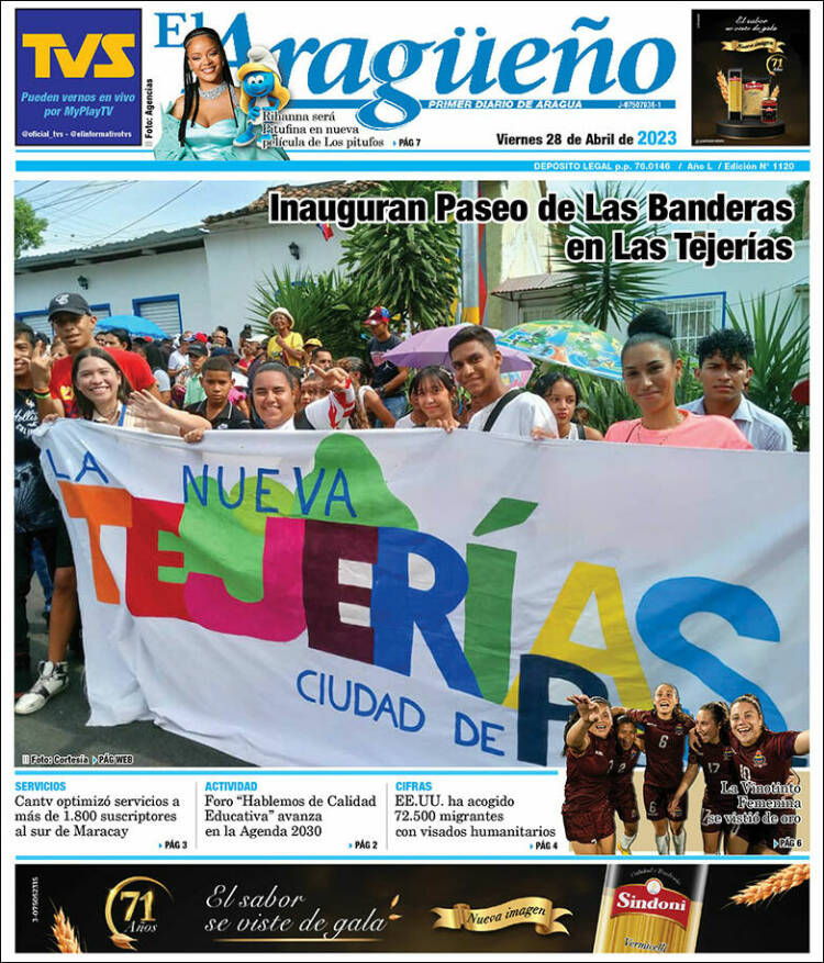 Portada de El Aragüeño (Venezuela)