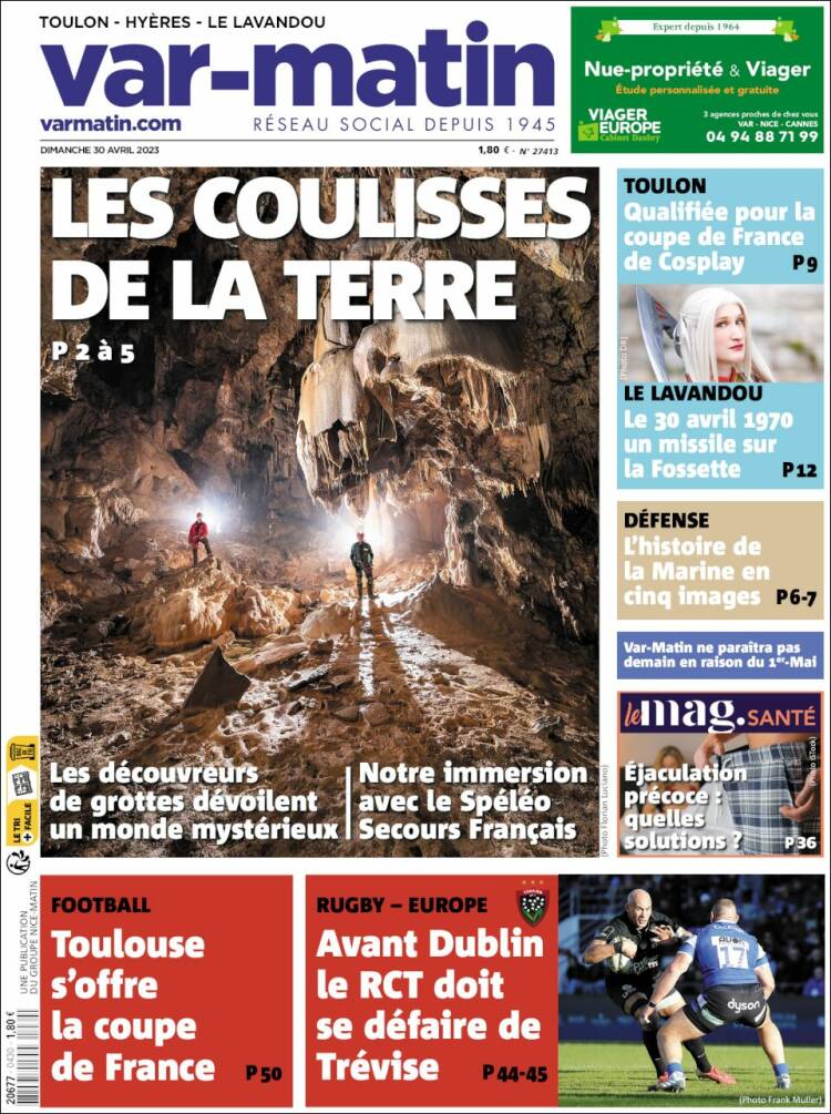 Portada de Var-Matin (Francia)