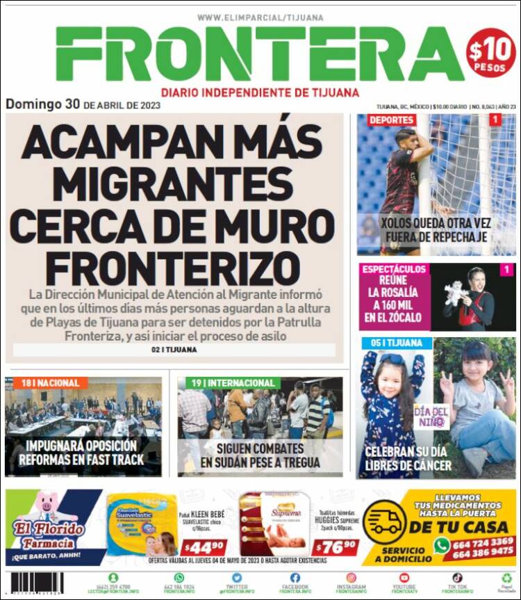 Portada de Frontera (M&eacute;xico)